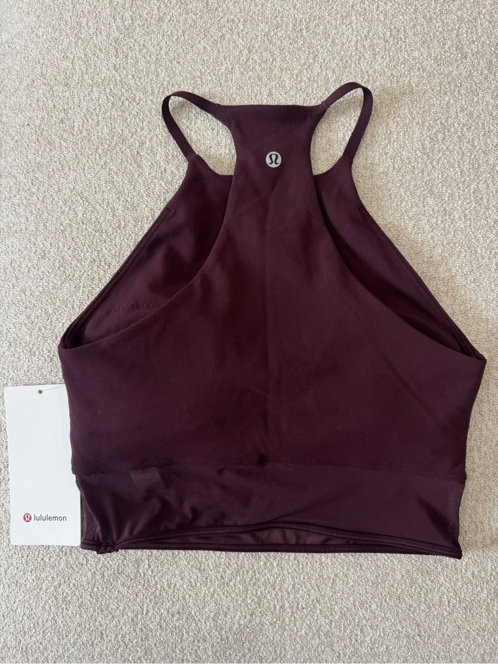 Lululemon High Neck Nulu Mesh Hem Tank (Size S)